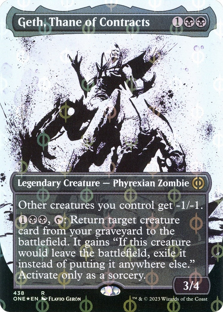 Image for Geth, Thane of Contracts (Showcase) (Step-and-Compleat Foil) (438) [Phyrexia: All Will Be One] - Magic: The Gathering
