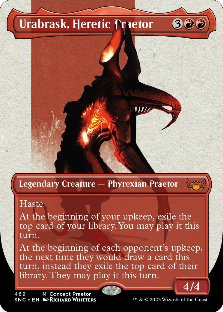 Image for Urabrask, Heretic Praetor (Concept Praetor) (Step-And-Compleat Foil) (469) [Phyrexia: All Will Be One] - Magic: The Gathering