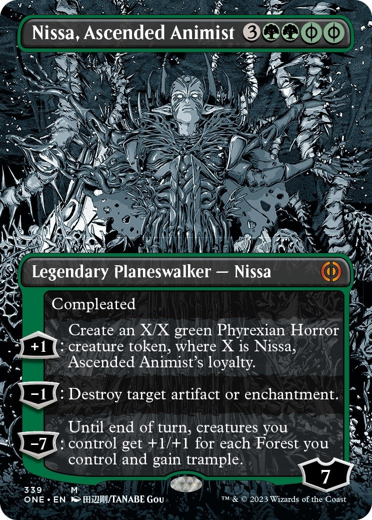 Image for Nissa, Ascended Animist (Borderless) (339) [Phyrexia: All Will Be One] - Magic: The Gathering
