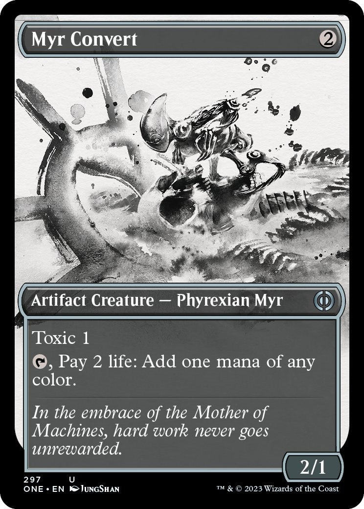 Image for Myr Convert (Showcase) (297) [Phyrexia: All Will Be One] - Magic: The Gathering