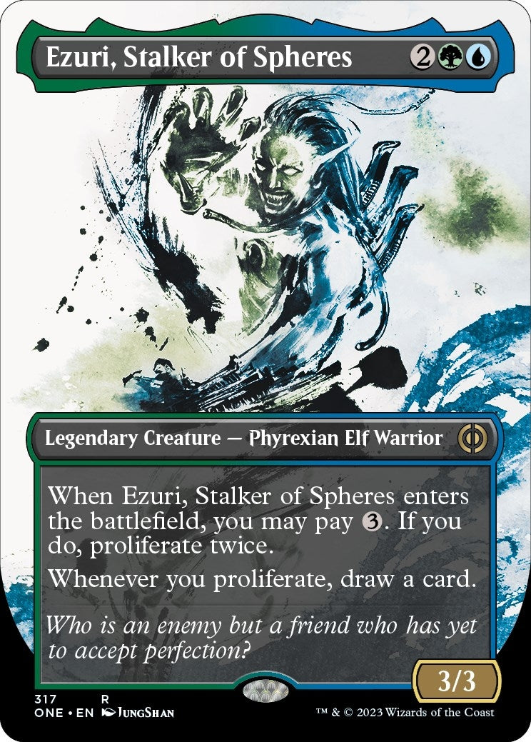 Image for Ezuri, Stalker of Spheres (Showcase) (317) [Phyrexia: All Will Be One] - Magic: The Gathering