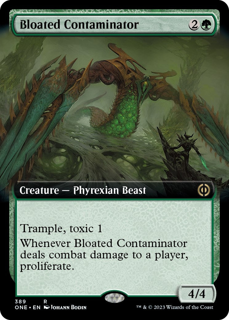 Image for Bloated Contaminator (Extended Art) (389) [Phyrexia: All Will Be One] - Magic: The Gathering