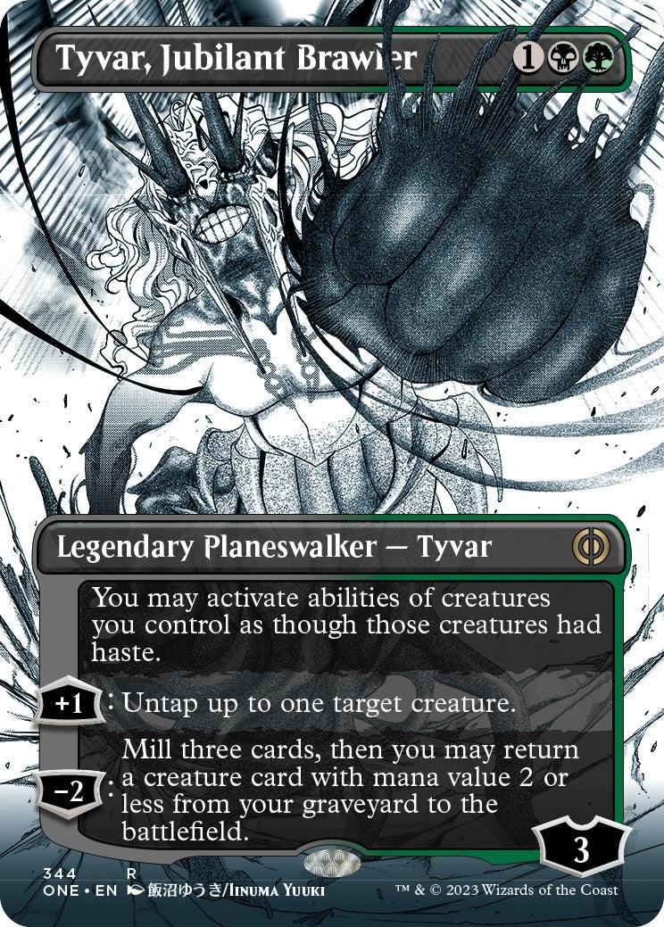 Image for Tyvar, Jubilant Brawler (Borderless) (344) [Phyrexia: All Will Be One] - Magic: The Gathering