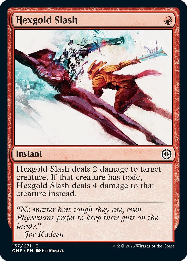 Image for Hexgold Slash (137) [Phyrexia: All Will Be One] - Magic: The Gathering