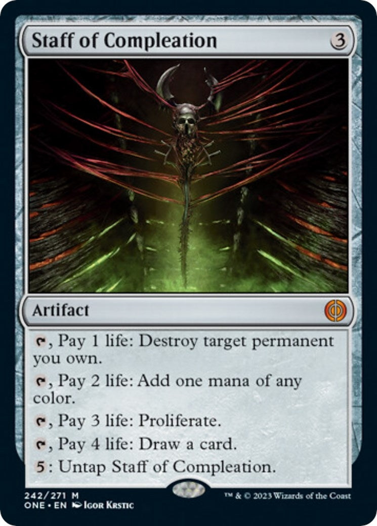 Image for Staff of Compleation (242) [Phyrexia: All Will Be One] - Magic: The Gathering