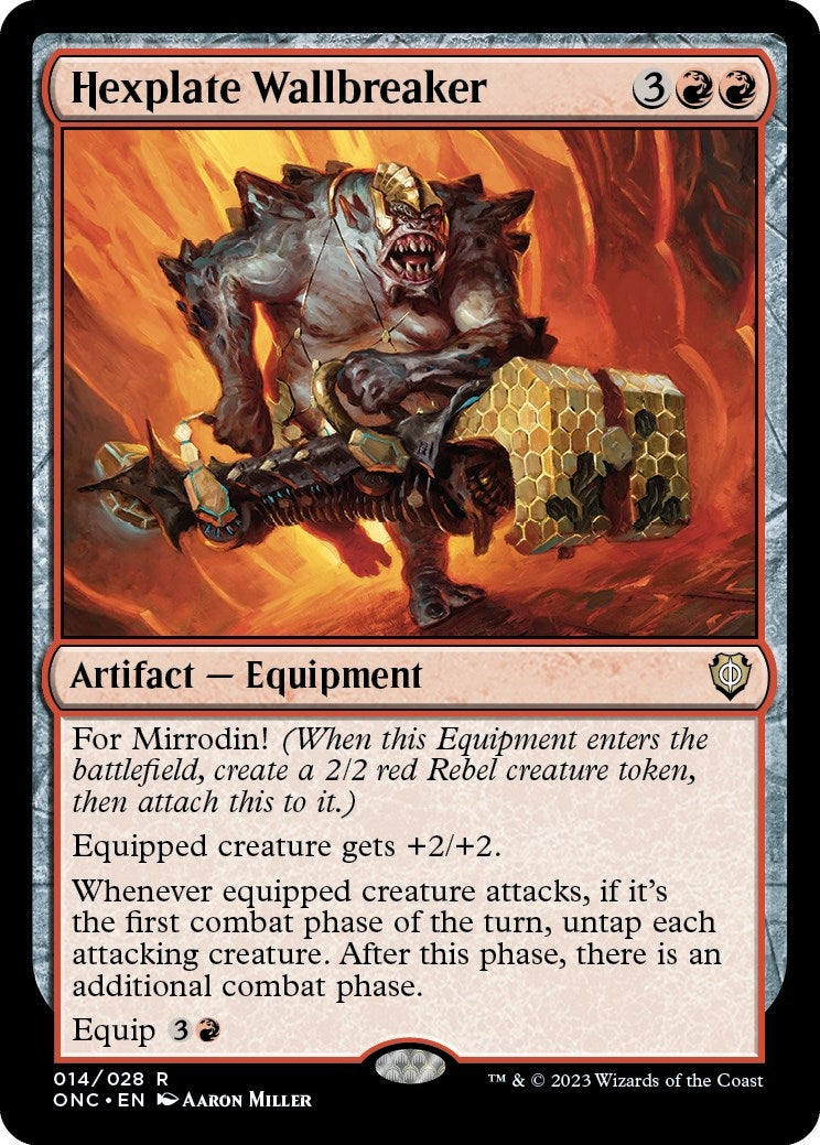 Image for Hexplate Wallbreaker (14) [Phyrexia: All Will Be One] - Magic: The Gathering