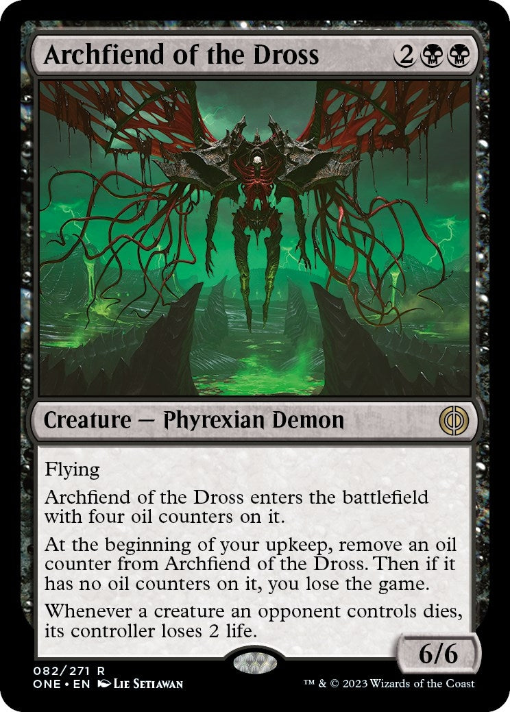 Image for Archfiend of the Dross (82) [Phyrexia: All Will Be One] - Magic: The Gathering