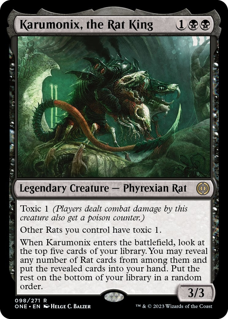 Image for Karumonix, the Rat King (98) [Phyrexia: All Will Be One] - Magic: The Gathering