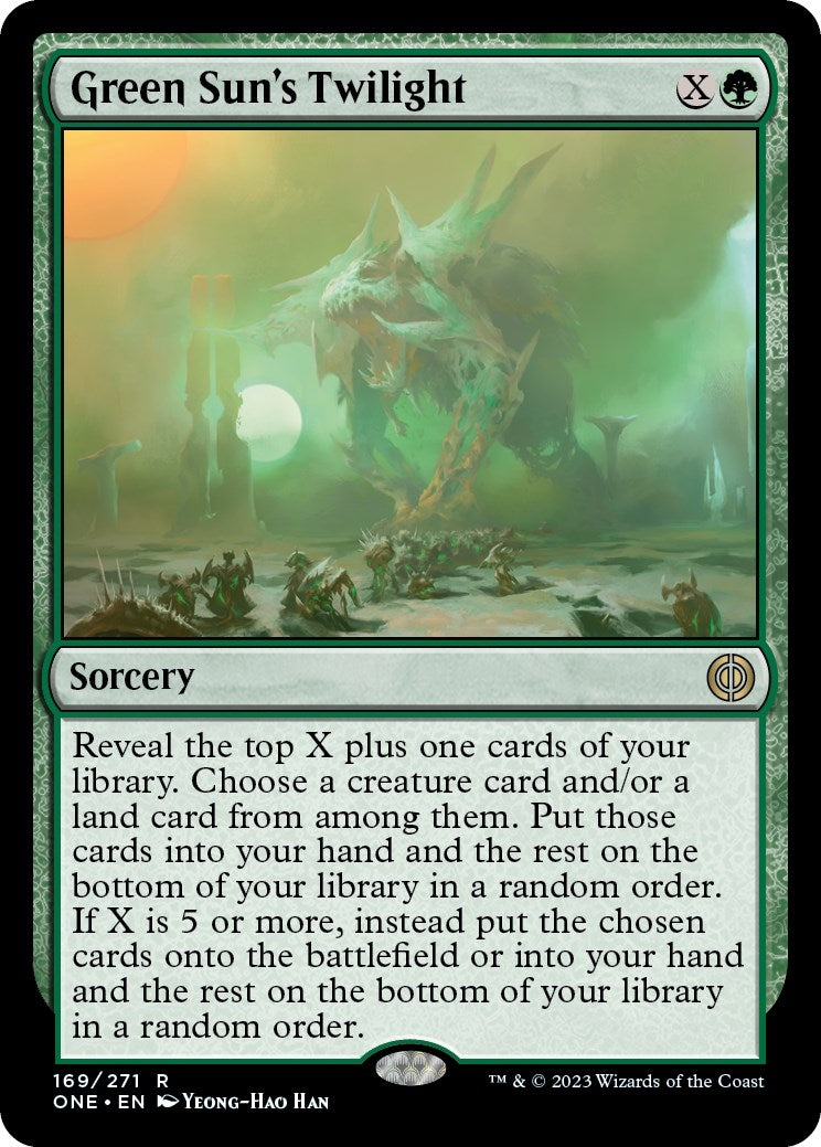 Image for Green Sun's Twilight (169) [Phyrexia: All Will Be One] - Magic: The Gathering