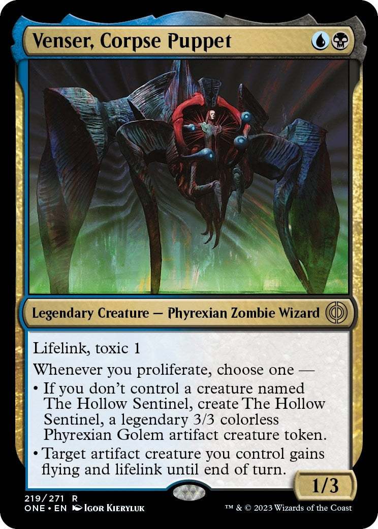 Image for Venser, Corpse Puppet (219) [Phyrexia: All Will Be One] - Magic: The Gathering