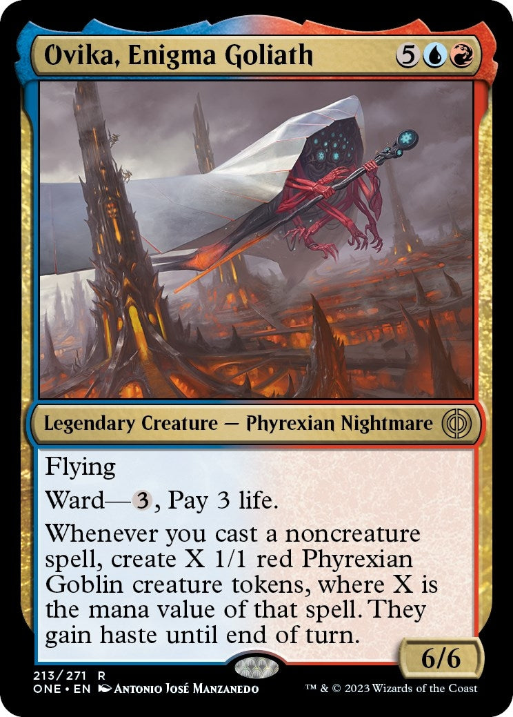Image for Ovika, Enigma Goliath (213) [Phyrexia: All Will Be One] - Magic: The Gathering