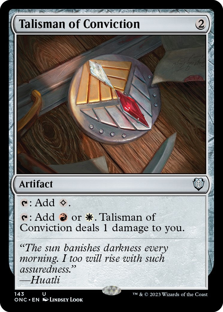 Image for Talisman of Conviction (143) [Phyrexia: All Will Be One] - Magic: The Gathering