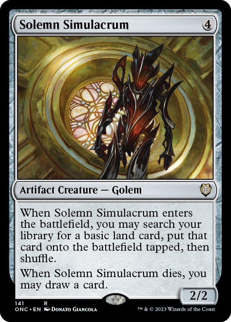 Image for Solemn Simulacrum (141) [Phyrexia: All Will Be One] - Magic: The Gathering