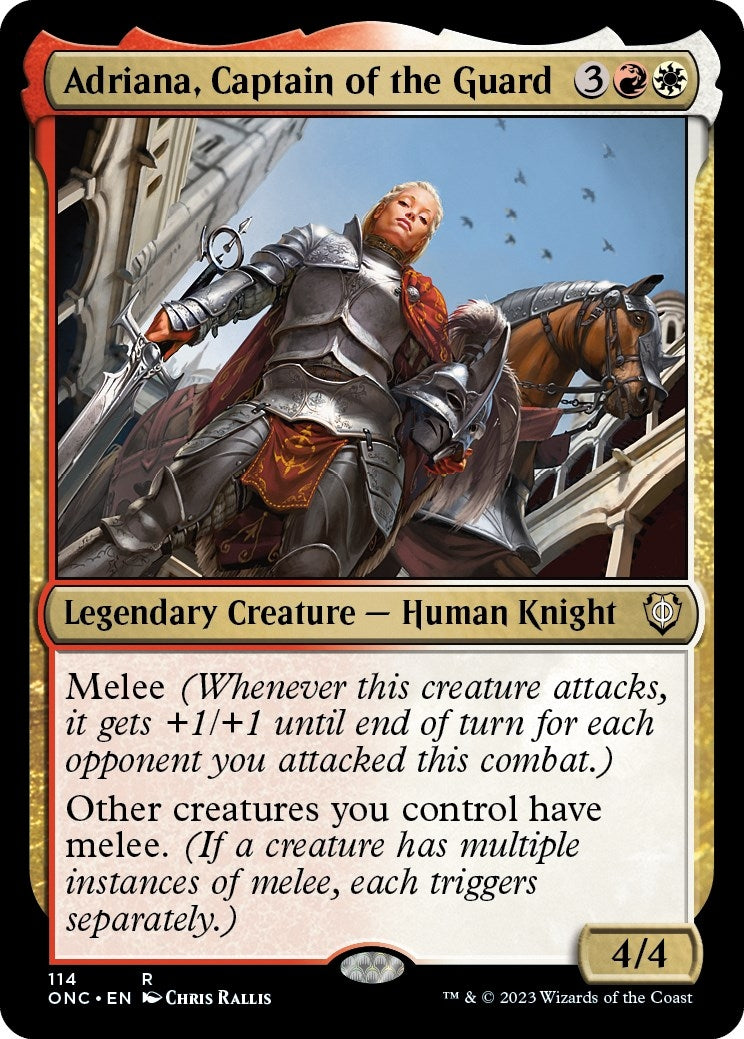 Adriana, Captain of the Guard (114) [Commander: Phyrexia: All Will Be One]