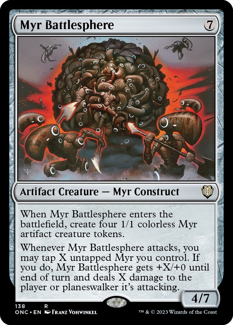 Image for Myr Battlesphere (138) [Phyrexia: All Will Be One] - Magic: The Gathering
