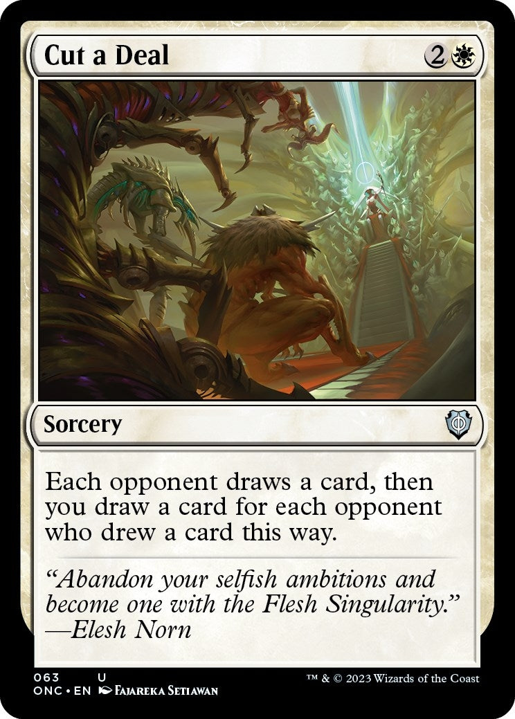 Image for Cut a Deal (63) [Phyrexia: All Will Be One] - Magic: The Gathering