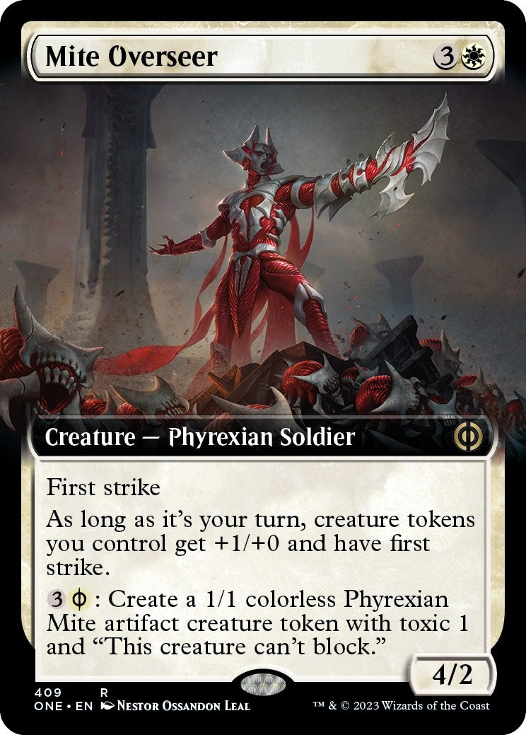 Image for Mite Overseer (Extended Art) (409) [Phyrexia: All Will Be One] - Magic: The Gathering