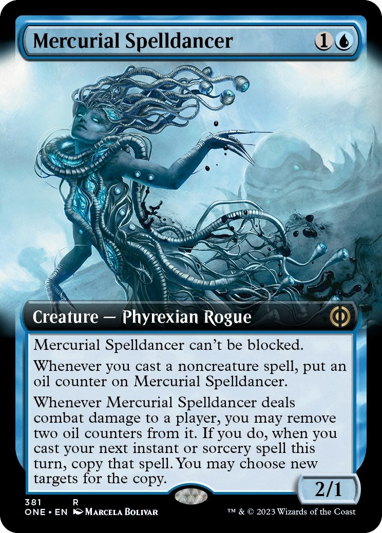 Image for Mercurial Spelldancer (Extended Art) (381) [Phyrexia: All Will Be One] - Magic: The Gathering