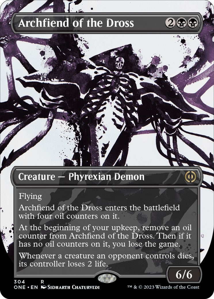 Image for Archfiend of the Dross (Showcase) (304) [Phyrexia: All Will Be One] - Magic: The Gathering