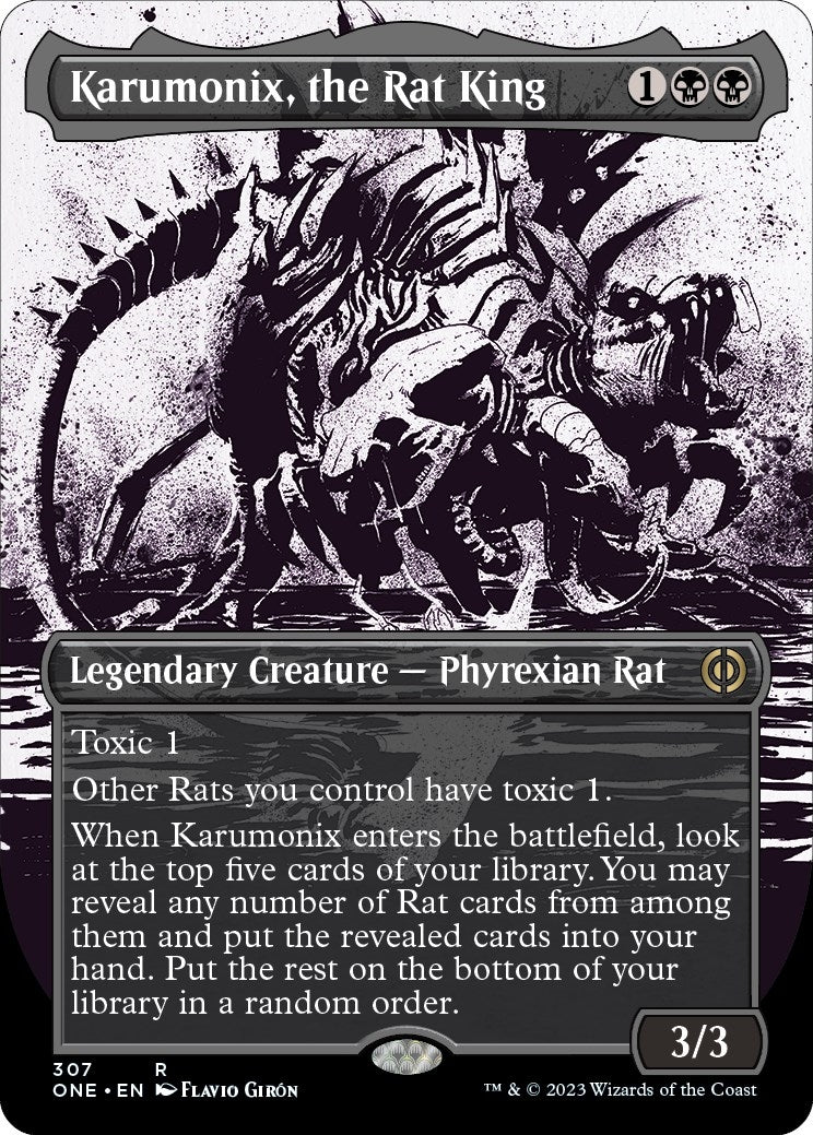 Karumonix, the Rat King (Showcase) (307) [Phyrexia: All Will Be One]