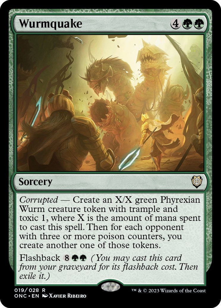 Image for Wurmquake (19) [Phyrexia: All Will Be One] - Magic: The Gathering