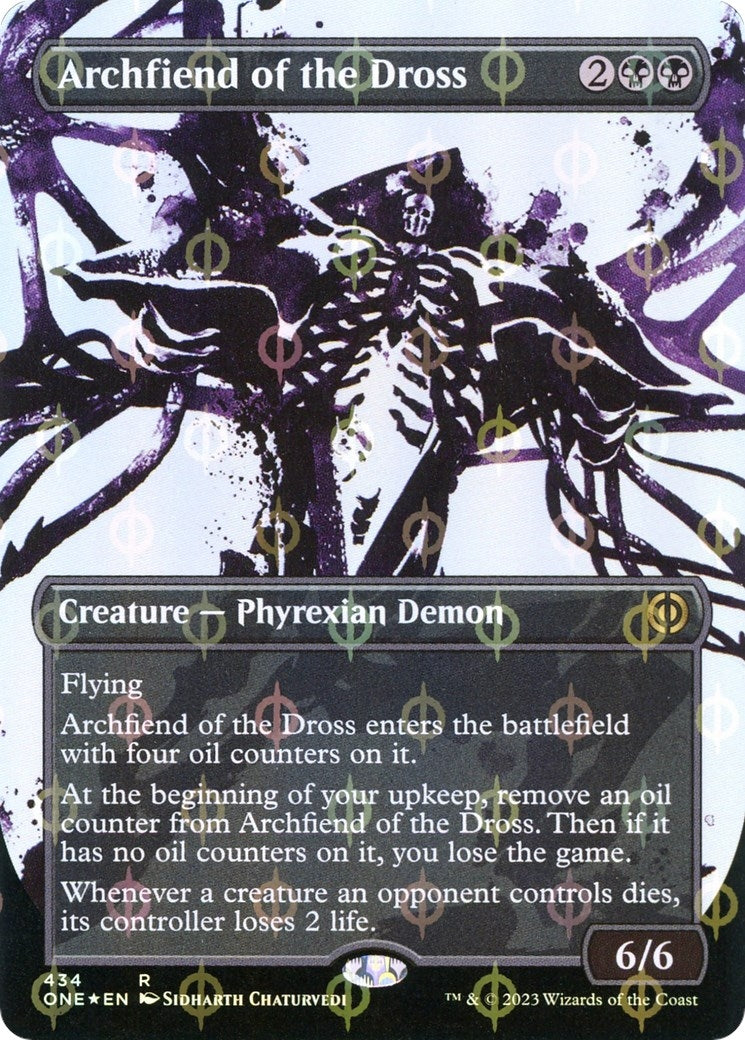 Image for Archfiend of the Dross (Showcase) (Step-and-Compleat Foil) (434) [Phyrexia: All Will Be One] - Magic: The Gathering