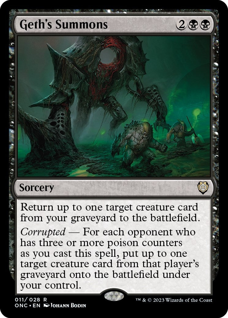 Image for Geth's Summons (11) [Phyrexia: All Will Be One] - Magic: The Gathering