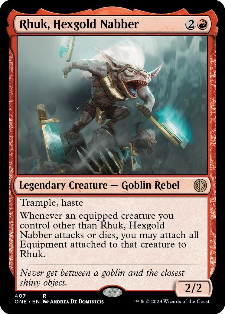 Image for Rhuk, Hexgold Nabber (407) [Phyrexia: All Will Be One] - Magic: The Gathering