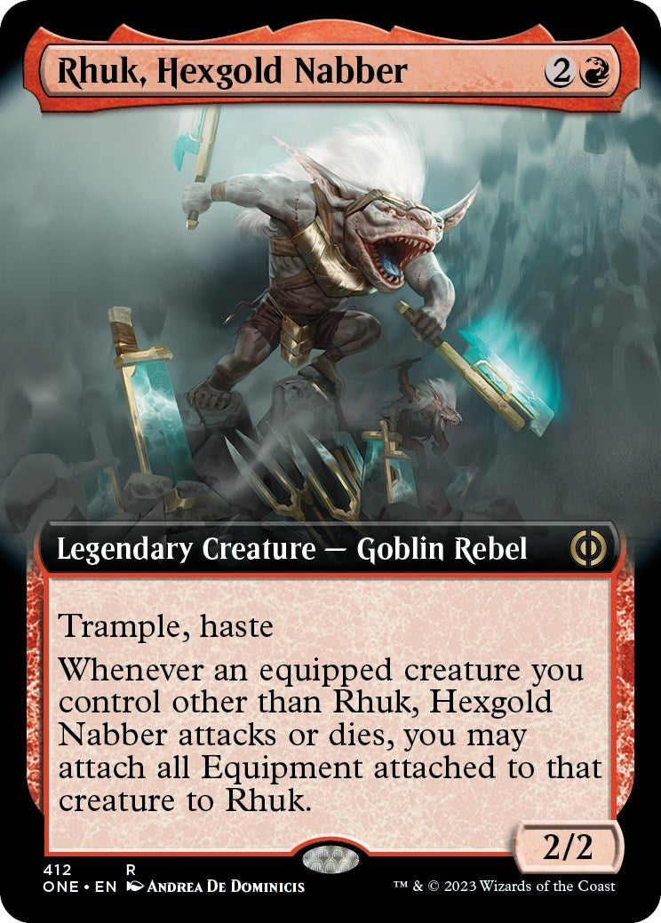 Image for Rhuk, Hexgold Nabber (Extended Art) (412) [Phyrexia: All Will Be One] - Magic: The Gathering