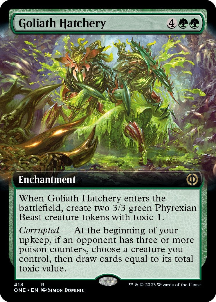 Image for Goliath Hatchery (Extended Art) (413) [Phyrexia: All Will Be One] - Magic: The Gathering