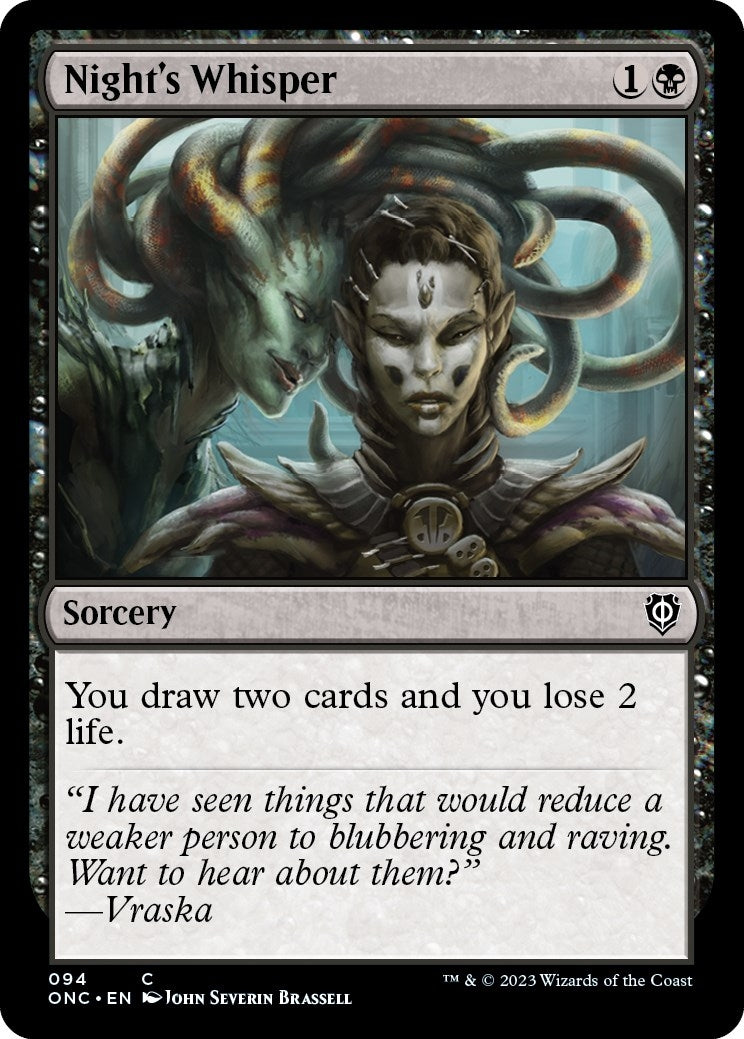 Image for Night's Whisper (94) [Phyrexia: All Will Be One] - Magic: The Gathering