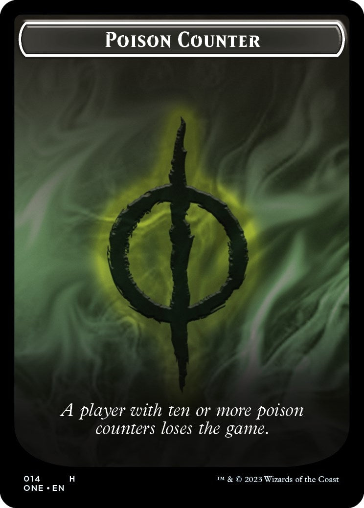 Image for Poison Counter // Phyrexian Mite Double-sided Token (14 // 12) [Phyrexia: All Will Be One] - Magic: The Gathering