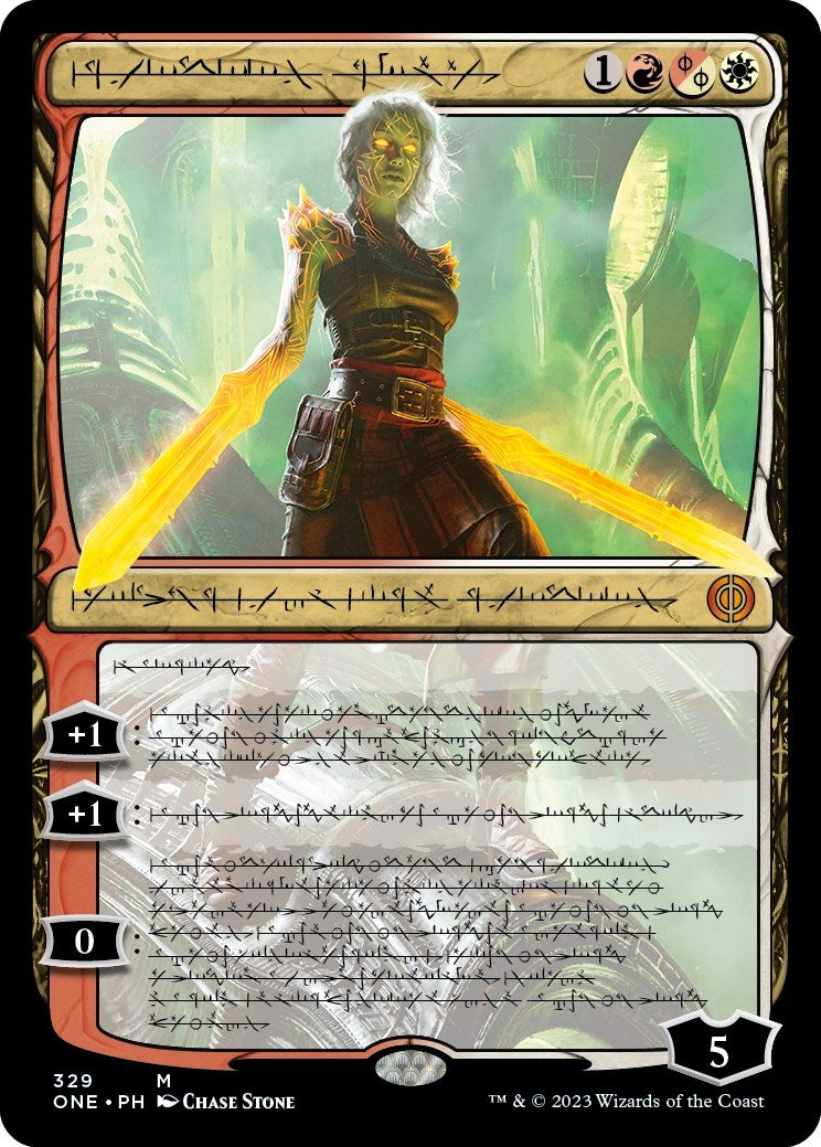 Image for Nahiri, the Unforgiving (Phyrexian) (329) [Phyrexia: All Will Be One] - Magic: The Gathering