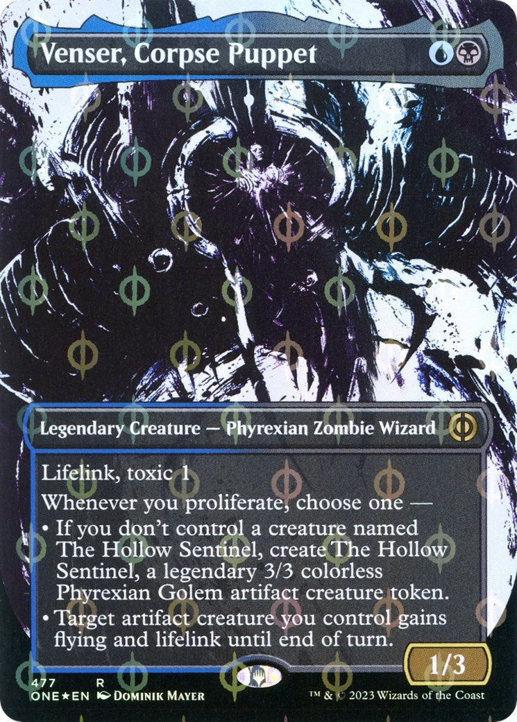 Venser, Corpse Puppet (Showcase) (Step-and-Compleat Foil) (477) [Phyrexia: All Will Be One]