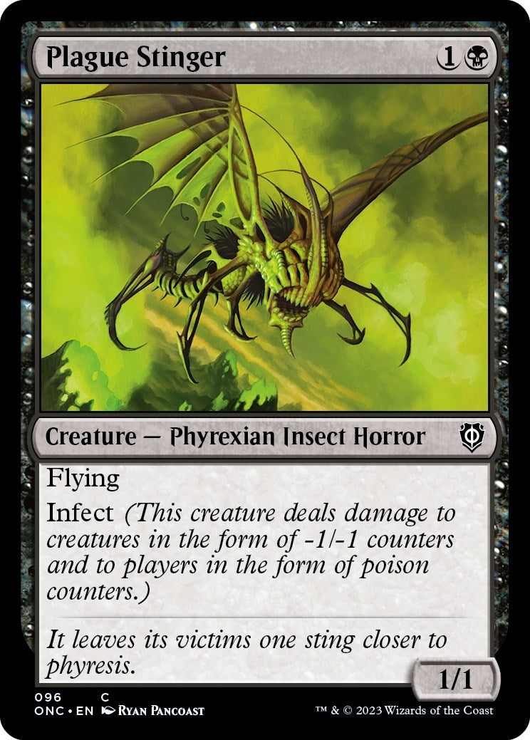 Plague Stinger (96) [Commander: Phyrexia: All Will Be One]