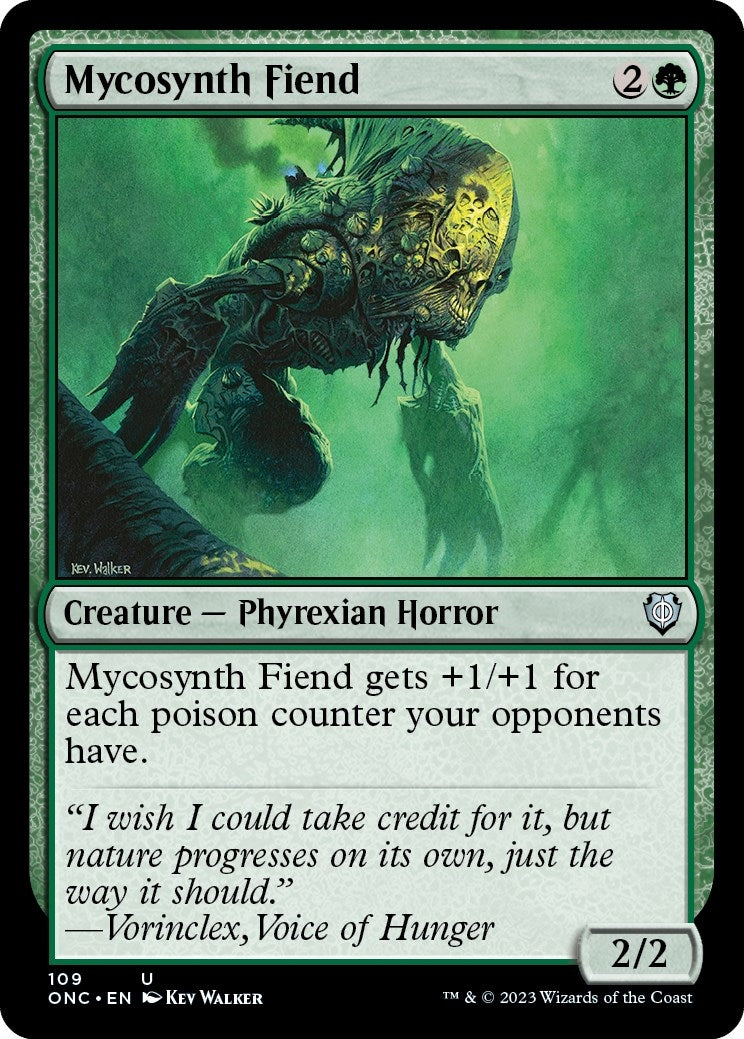 Image for Mycosynth Fiend (109) [Phyrexia: All Will Be One] - Magic: The Gathering