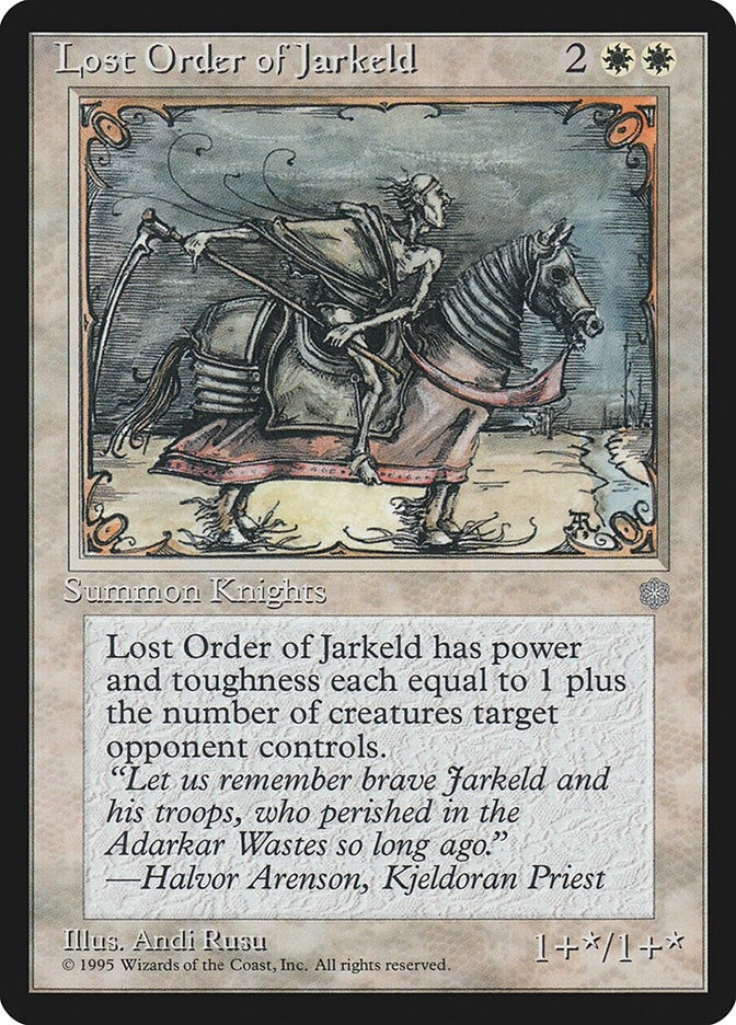 Image for Lost Order of Jarkeld [Ice Age] - Magic: The Gathering