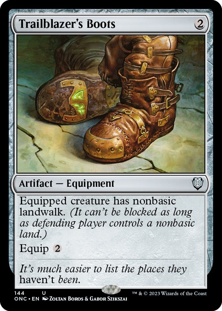 Image for Trailblazer's Boots (144) [Phyrexia: All Will Be One] - Magic: The Gathering