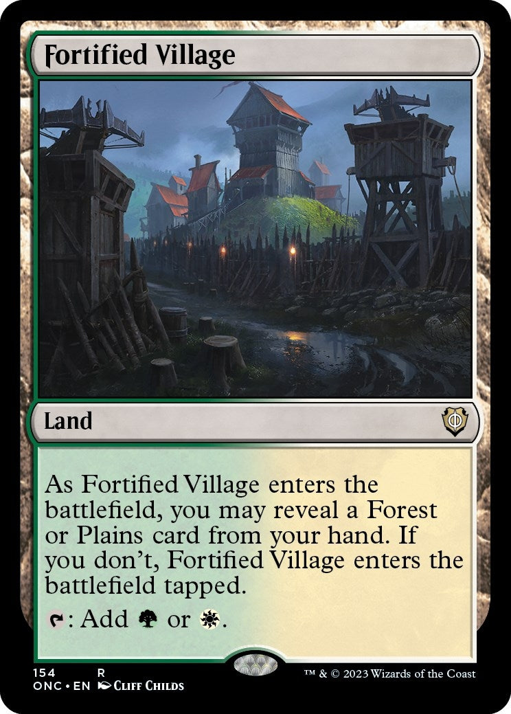 Image for Fortified Village (154) [Phyrexia: All Will Be One] - Magic: The Gathering