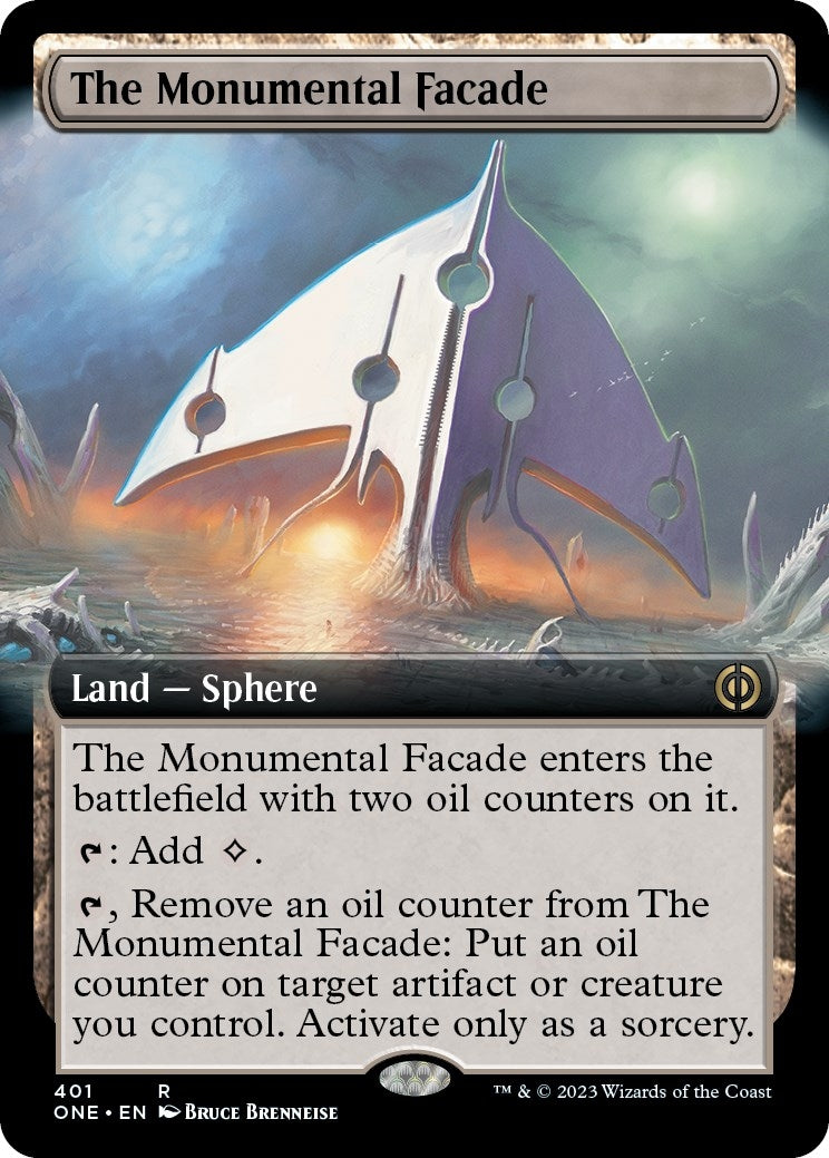 Image for The Monumental Facade (Extended Art) (401) [Phyrexia: All Will Be One] - Magic: The Gathering