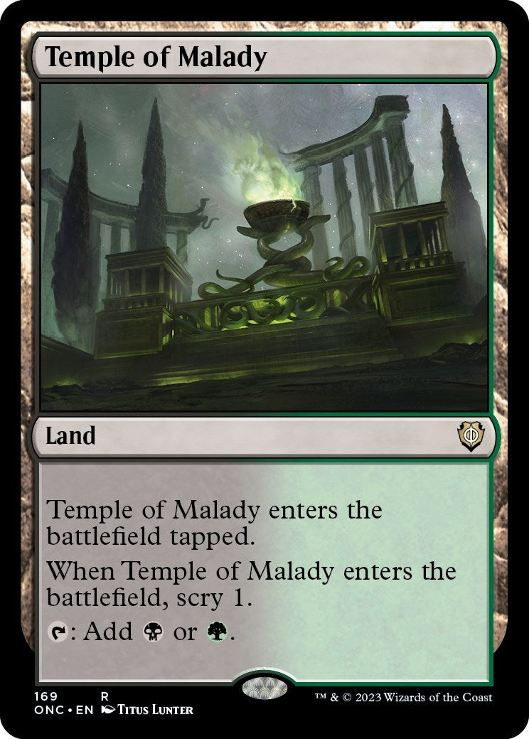 Image for Temple of Malady (169) [Phyrexia: All Will Be One] - Magic: The Gathering