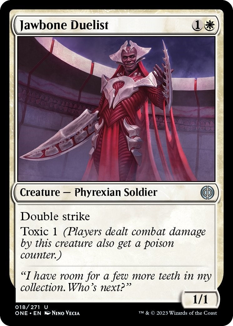 Image for Jawbone Duelist (18) [Phyrexia: All Will Be One] - Magic: The Gathering