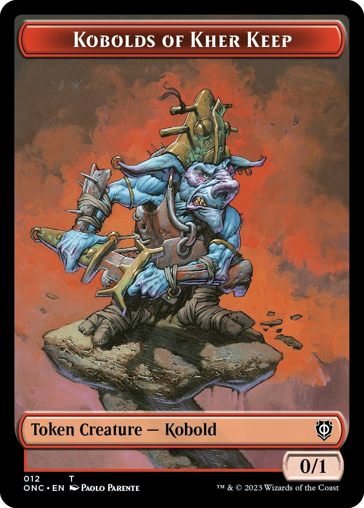 Image for Kobolds of Kher Keep // Dragon Double-Sided Token (12 // 10) [Phyrexia: All Will Be One] - Magic: The Gathering