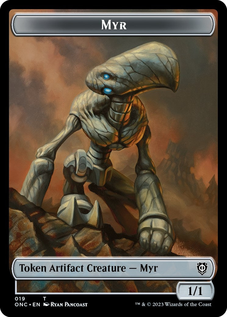 Image for Myr // Thopter Double-Sided Token (19 // 21) [Phyrexia: All Will Be One] - Magic: The Gathering