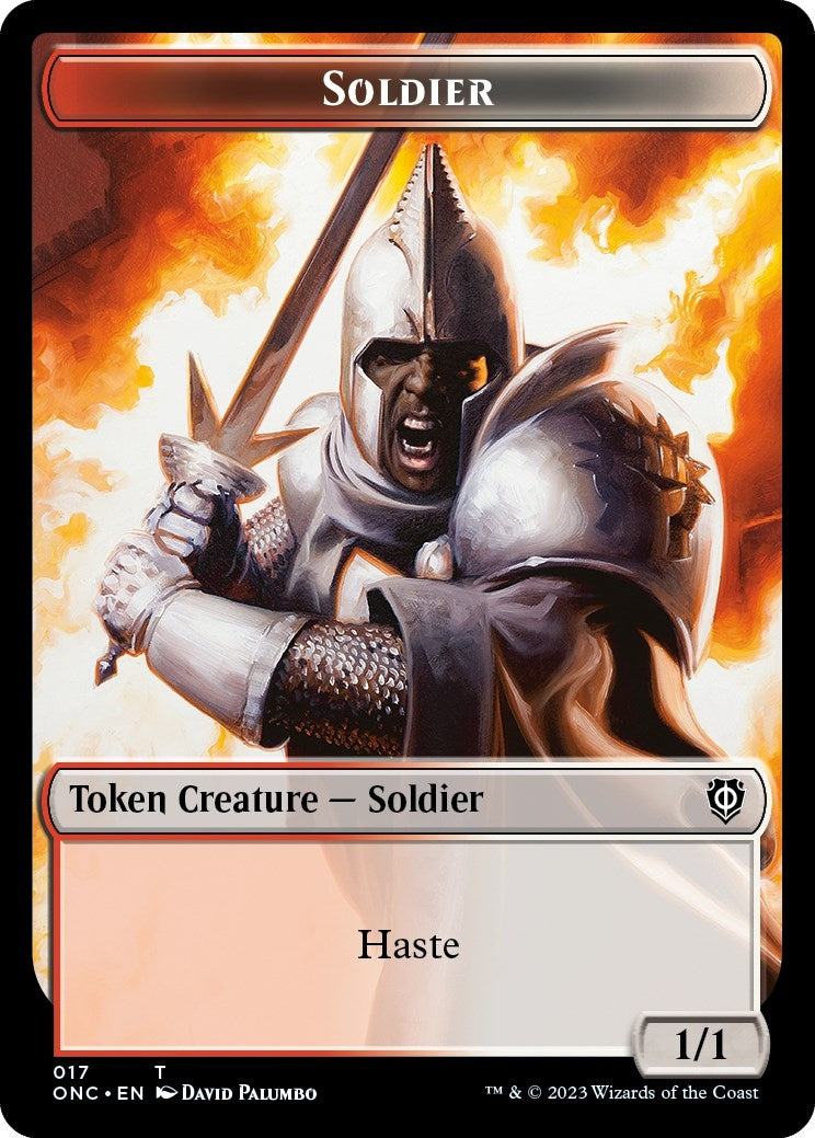 Image for Soldier (017) // Eldrazi Double-Sided Token (17 // 1) [Phyrexia: All Will Be One] - Magic: The Gathering