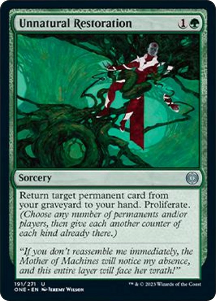 Image for Unnatural Restoration (191) [Phyrexia: All Will Be One] - Magic: The Gathering