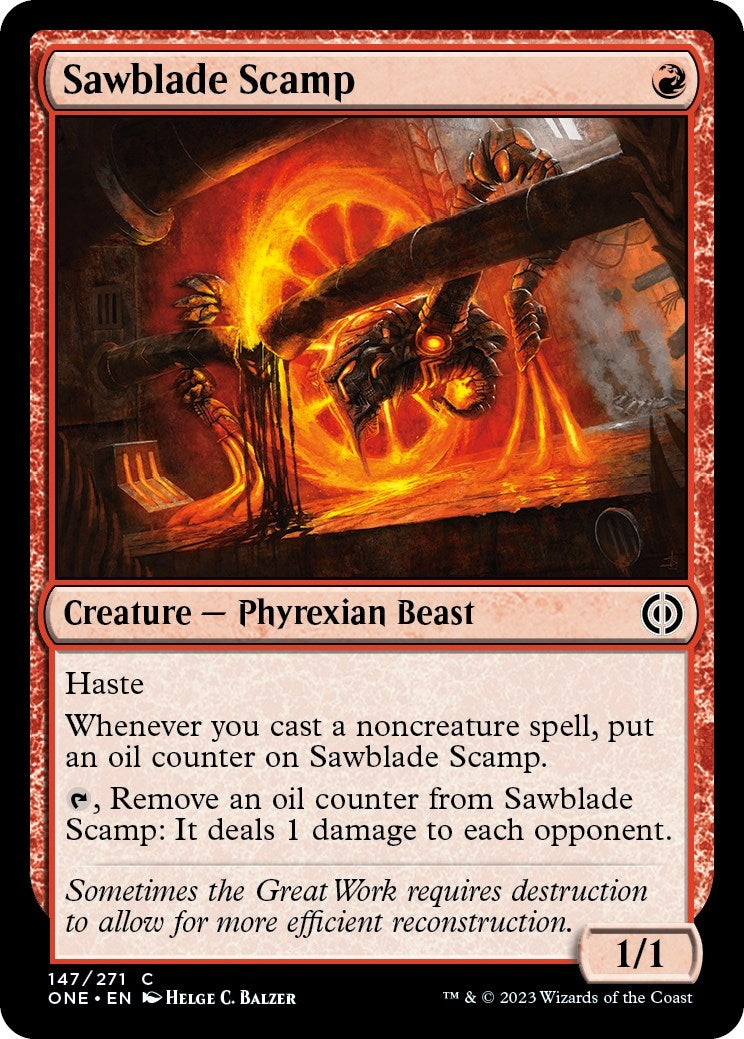 Image for Sawblade Scamp (147) [Phyrexia: All Will Be One] - Magic: The Gathering