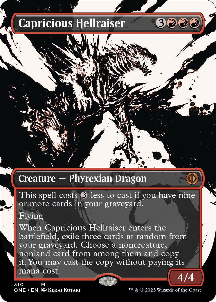 Image for Capricious Hellraiser (Showcase) (310) [Phyrexia: All Will Be One] - Magic: The Gathering