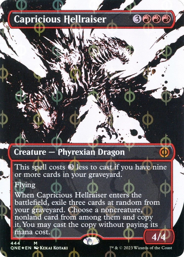Image for Capricious Hellraiser (Showcase) (Step-and-Compleat Foil) (444) [Phyrexia: All Will Be One] - Magic: The Gathering