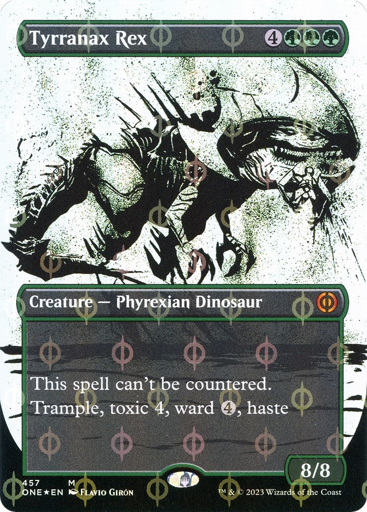 Image for Tyrranax Rex (Showcase) (Step-and-Compleat Foil) (457) [Phyrexia: All Will Be One] - Magic: The Gathering